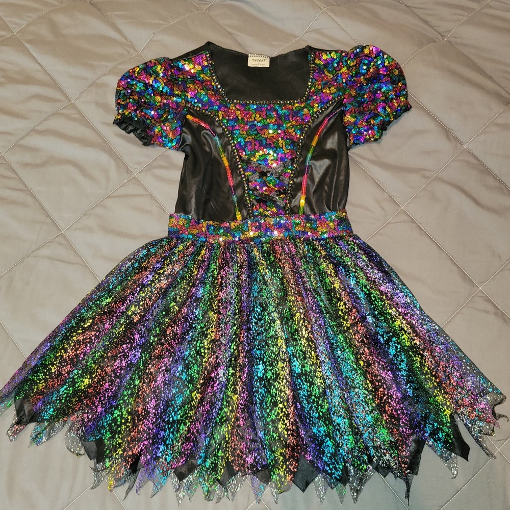 Spirit Halloween Rainbow Sequin Witch Fairy‎ Costume - Picture 6 of 9